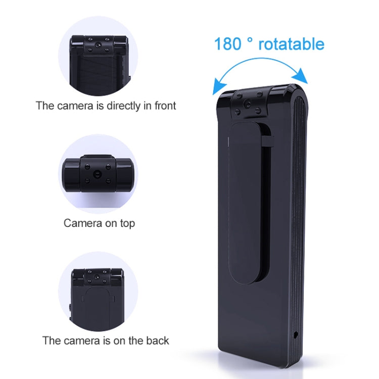 B19 Back Clip Design 1080P HD Camera Video Recorder, Support Motion Detection / Infrared Night Vision /180 Degrees Rotation Camera / TF Card / OTG - Security by buy2fix | Online Shopping UK | buy2fix