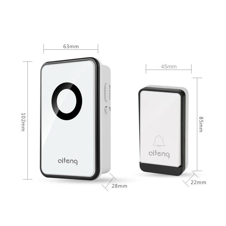 AITENG V018J Wireless Batteryless WIFI Doorbell, EU Plug - Wireless Doorbell by AITENG | Online Shopping UK | buy2fix