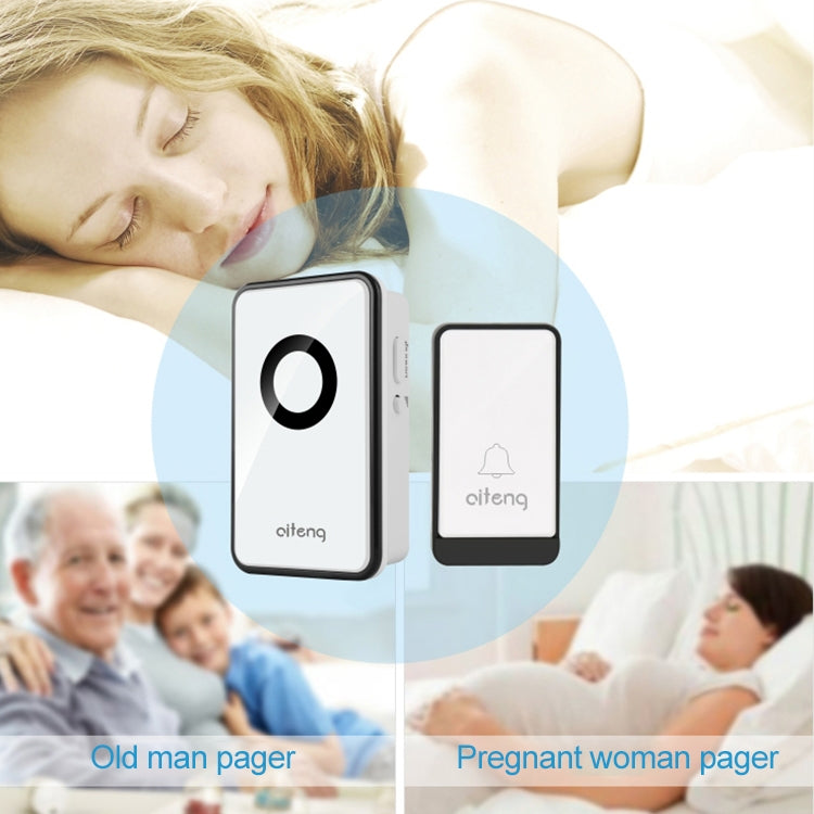 AITENG V018J Wireless Batteryless WIFI Doorbell, UK Plug - Security by AITENG | Online Shopping UK | buy2fix