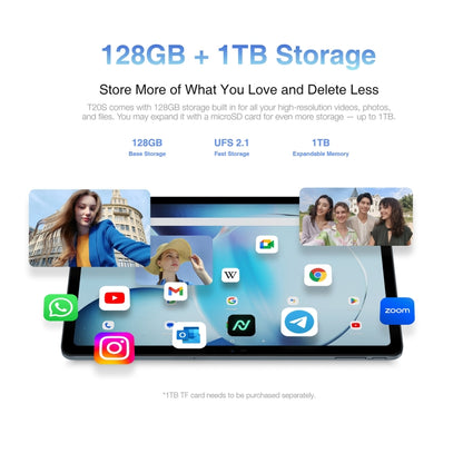 [HK Warehouse] DOOGEE T20S Tablet PC, 10.4 inch, 8GB+128GB, Android 13 Spreadtrum T616 Octa Core 2.0GHz, Support Dual SIM & WiFi & BT, Network: 4G, Global Version with Google Play (Green) - Other by DOOGEE | Online Shopping UK | buy2fix