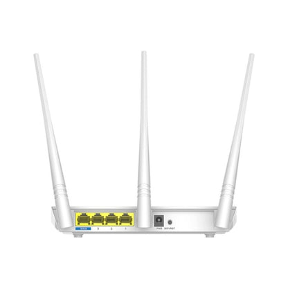 Tenda F3 Wireless 2.4GHz 300Mbps WiFi Router with 3*5dBi External Antennas(White) -  by Tenda | Online Shopping UK | buy2fix