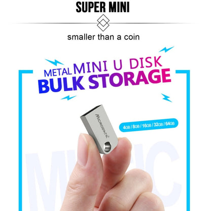 Microdata 4GB USB 2.0 Mini Metal U Disk - USB Flash Drives by Microdata | Online Shopping UK | buy2fix